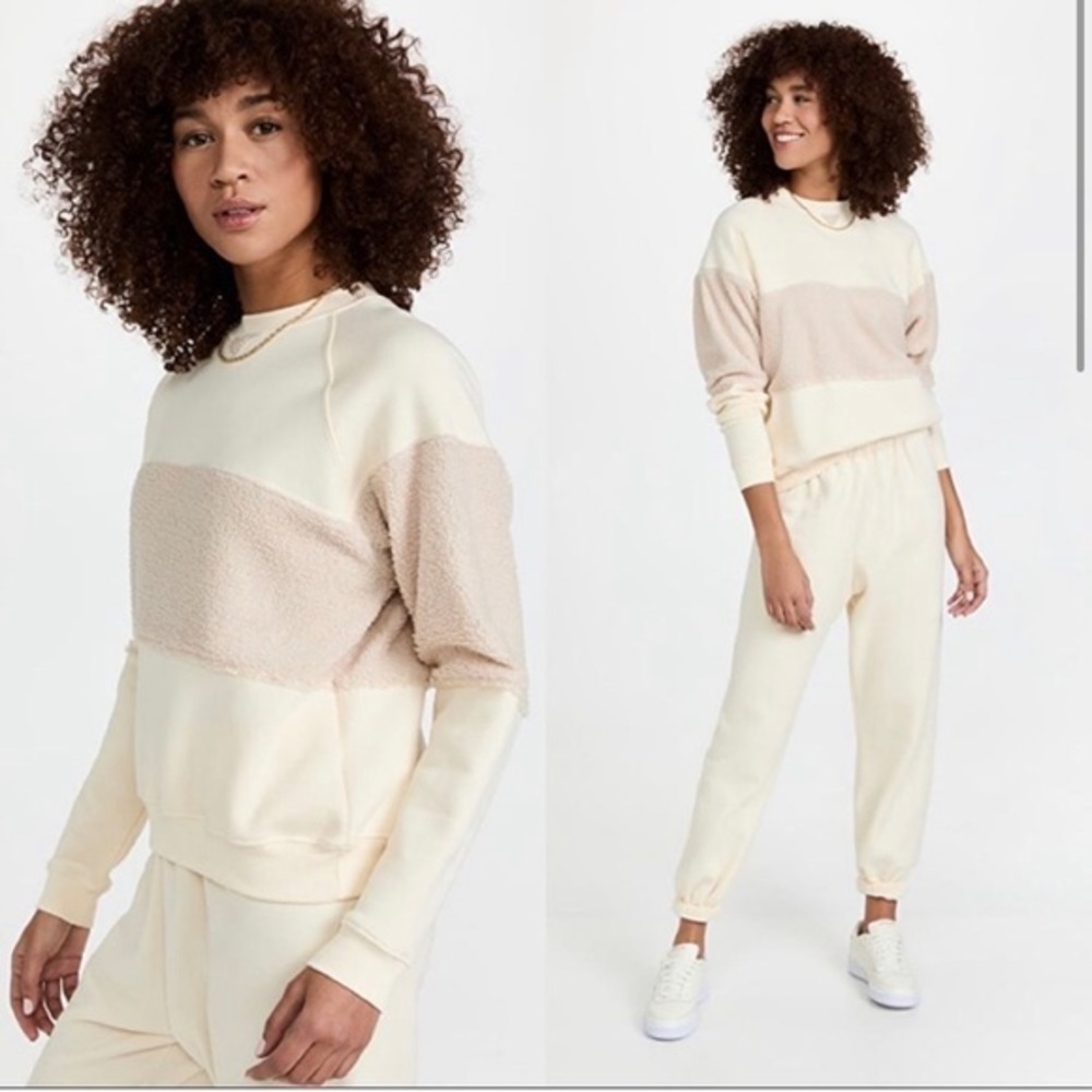 DONNI.
Women's Eco-Fleece Sherpa Tri-Crew extra small